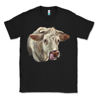 Black Charolais Cattle Face Classic Tee - LillyAllenDesigns
