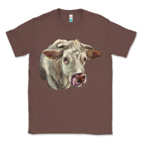 Chestnut Charolais Cattle Face Classic Tee - LillyAllenDesigns
