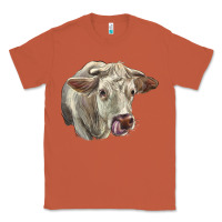 Copper Charolais Cattle Face Classic Tee - LillyAllenDesigns