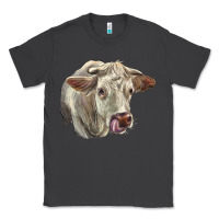 Smoke Charolais Cattle Face Classic Tee - LillyAllenDesigns