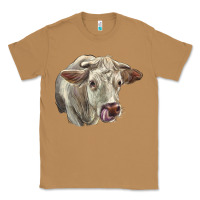 Toasted Coconut Charolais Cattle Face Classic Tee - LillyAllenDesigns