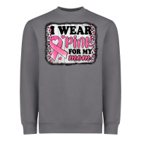 Storm i wear pink for my mom breast cancer awareness Heavyweight Sweatshirt - Jasminsmagicworld