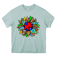 Autism Sunflower Heavy Core Tee | Teevron