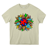 Mossy autism sunflower Heavy Core Tee - Zillion Design Studio