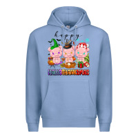 Colony Blue happy hallothanksmas pigs Premium Hoodie - texasbilliewilder