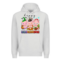 Dove Grey happy hallothanksmas pigs Premium Hoodie - texasbilliewilder