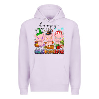 Lilac happy hallothanksmas pigs Premium Hoodie - texasbilliewilder