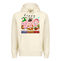 Sandshell happy hallothanksmas pigs Premium Hoodie - texasbilliewilder