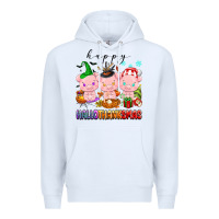 White happy hallothanksmas pigs Premium Hoodie - texasbilliewilder