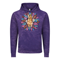Cloud Purple easter leopard bunny sunflower Vintage Hoodie - Artiststas