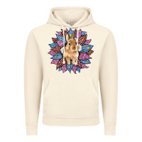 Vintage Artic easter leopard bunny sunflower Vintage Hoodie - Artiststas