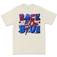 Bone Back the blue with lightning bolt 4th of july Premium Tee - CowGirlArtShop