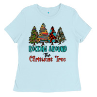 Baby Blue rocking around the christmas tree, Rocking, Around The, Christmas Tree Ladies Tee - RanaPortraitStore
