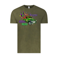 Vintage Olive mardi gras with truck Vintage Tee - AdoDesignShop