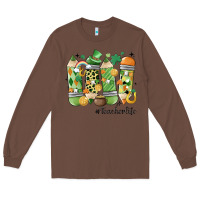Chestnut retro patricks day teacher life Long Sleeve Tee - MaliasSmallBusiness