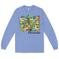 Colony Blue retro patricks day teacher life Long Sleeve Tee - MaliasSmallBusiness