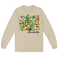 Mushroom retro patricks day teacher life Long Sleeve Tee - MaliasSmallBusiness