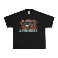 Black legendary born free eagle Urban Heavy Tee - NancyCooperArtShop