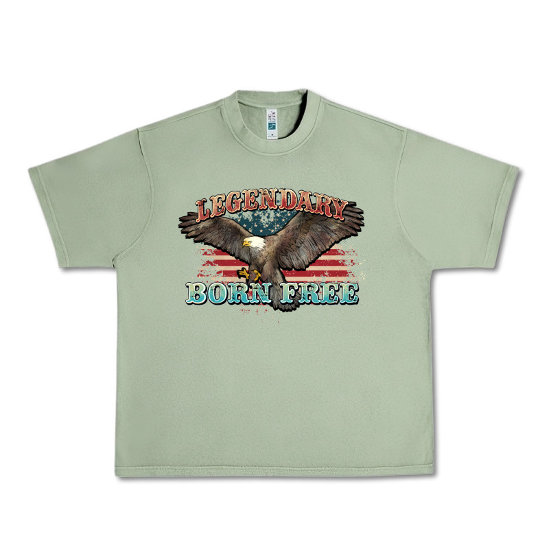 Legendary Born Free Eagle Urban Heavy Tee by NancyCooperArtShop | Teevron
