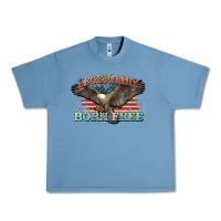 Pebble Blue legendary born free eagle Urban Heavy Tee - NancyCooperArtShop