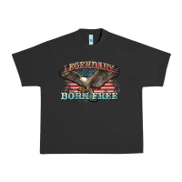 Pigment Black legendary born free eagle Urban Heavy Tee - NancyCooperArtShop