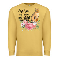 Antique Gold Are you kitten me right meow Premium Sweatshirt - Bettercallsaul
