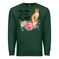 Sports Green Are you kitten me right meow Premium Sweatshirt - Bettercallsaul