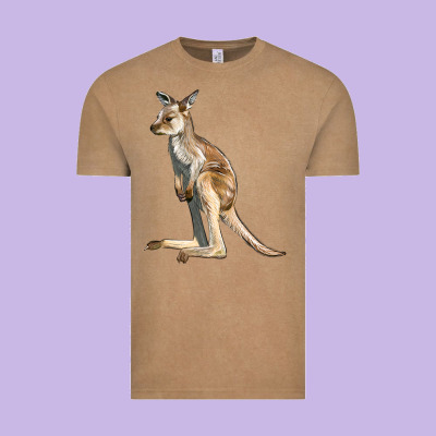 Baby Kangaroo Vintage Tee Designed By Lillyallendesigns