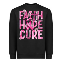 Black faith hope cure cancer Heavyweight Sweatshirt - NancyCooperArtShop