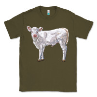 Army Green charolais calf Classic Tee - LillyAllenDesigns