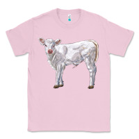 Bubblegum Pink charolais calf Classic Tee - LillyAllenDesigns