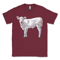 Burgundy charolais calf Classic Tee - LillyAllenDesigns