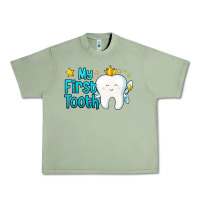 Oil Green my first tooth tooth fairy Urban Heavy Tee - Jasminsmagicworld