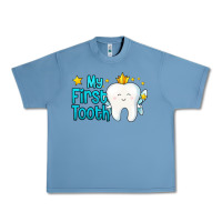 Pebble Blue my first tooth tooth fairy Urban Heavy Tee - Jasminsmagicworld