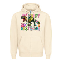 Sandshell Happy Eastrawr Easter Zipper Hoodie - BundleAndBundleShop