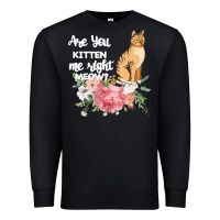 Black Cat Maine coon gift kidding kitten meow pussycat Premium Sweatshirt - Bettercallsaul
