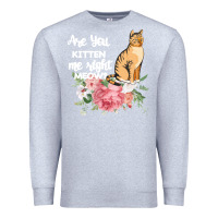 Heather Grey Cat Maine coon gift kidding kitten meow pussycat Premium Sweatshirt - Bettercallsaul