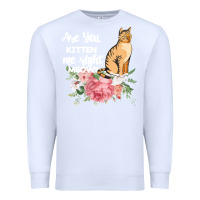 White Cat Maine coon gift kidding kitten meow pussycat Premium Sweatshirt - Bettercallsaul