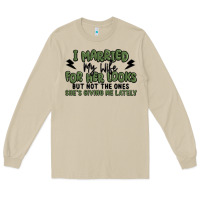 Mushroom i married my wife for her looks Long Sleeve Tee - MaliasSmallBusiness