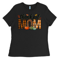 Black thankful mom Ladies Tee - texasbilliewilder
