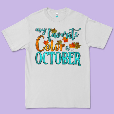 My Favorite Color Is October Premium Tee Designed By Hra Design Shop