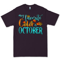 Plum my favorite color is october Premium Tee - HRA Design Shop