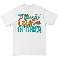 White my favorite color is october Premium Tee - HRA Design Shop