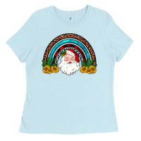 Santa Rainbow Ladies Tee | Teevron