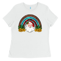 White santa rainbow Ladies Tee - JahusDesignShop