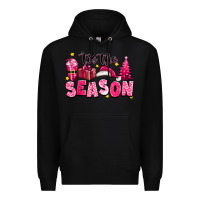 Black Pink 'tis the season Christmas Premium Hoodie - texasbilliewilder