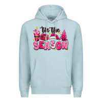 Pink 'tis The Season Christmas Premium Hoodie | Teevron