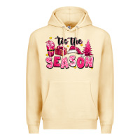 Pina Colada Pink 'tis the season Christmas Premium Hoodie - texasbilliewilder