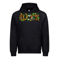Black St. Patrick's Western lucky and shamrocks Urban Hoodie - OliviaCreatesArt