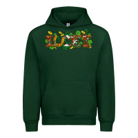 Forest Green St. Patrick's Western lucky and shamrocks Urban Hoodie - OliviaCreatesArt